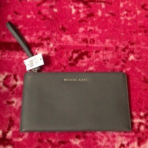 Michael Kors Grey/Silver Wristlet NWT